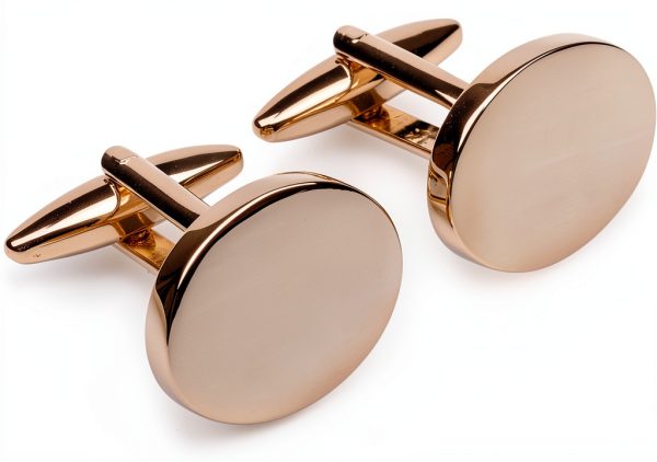 OTAA Mens Cufflinks Rhodium Sterling Elegant Design-1