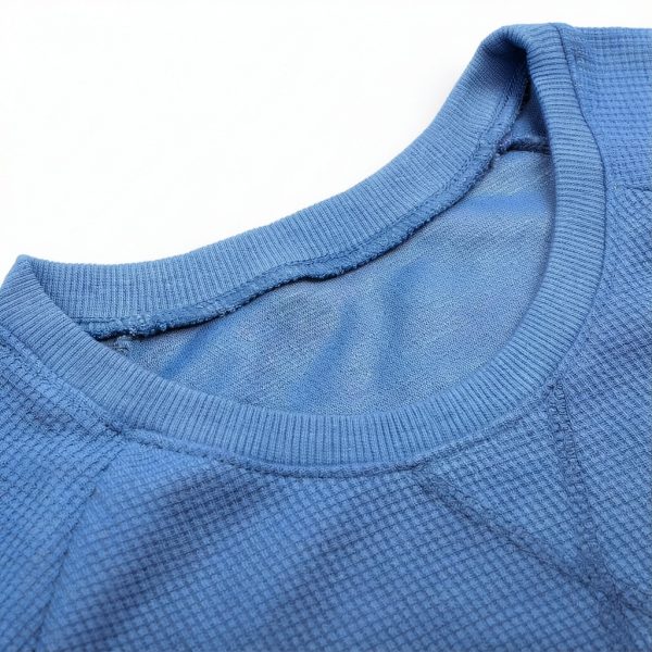 Men's Waffle Knit Sweatshirt Heavyweight Soft Warm Polyester-1