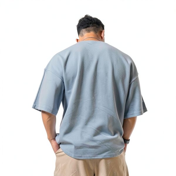 Men's Polyester Waffle Knit Sweatshirt Soft Warm Comfort Fit-1