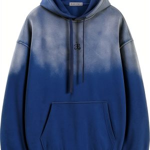 Butterfly Black Hoodie Men Streetwear Heavyweight Cotton-0