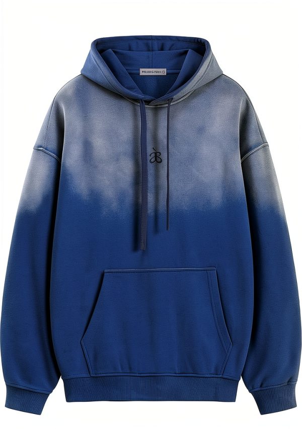 Butterfly Black Hoodie Men Streetwear Heavyweight Cotton-0