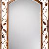 Franklin Iron Works Wall Mirror Bronze Rustic Metal Frame-1