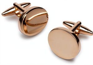 OTAA Mens Cufflinks Rhodium Sterling Elegant Design-0